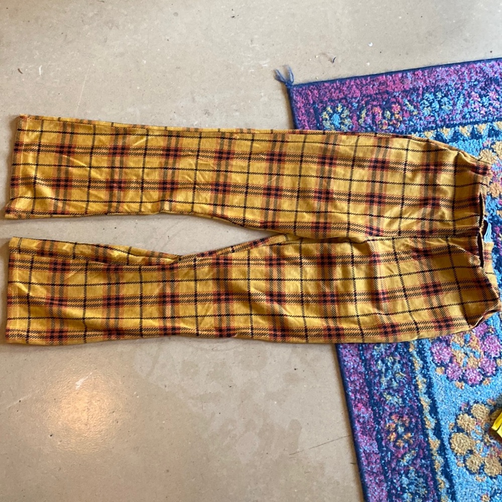 Urban Outfitters Plaid Pull-on Pants